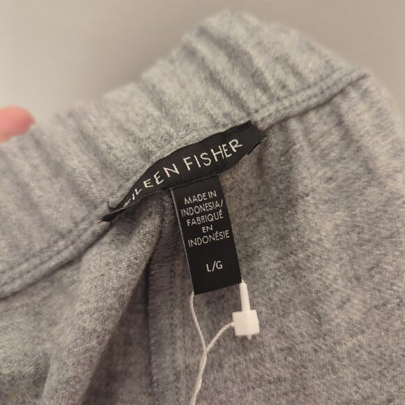 NWT Eileen Fisher Soft Wool Flannel Pleated Tapered Pant Sz Large - Picture 5 of 6